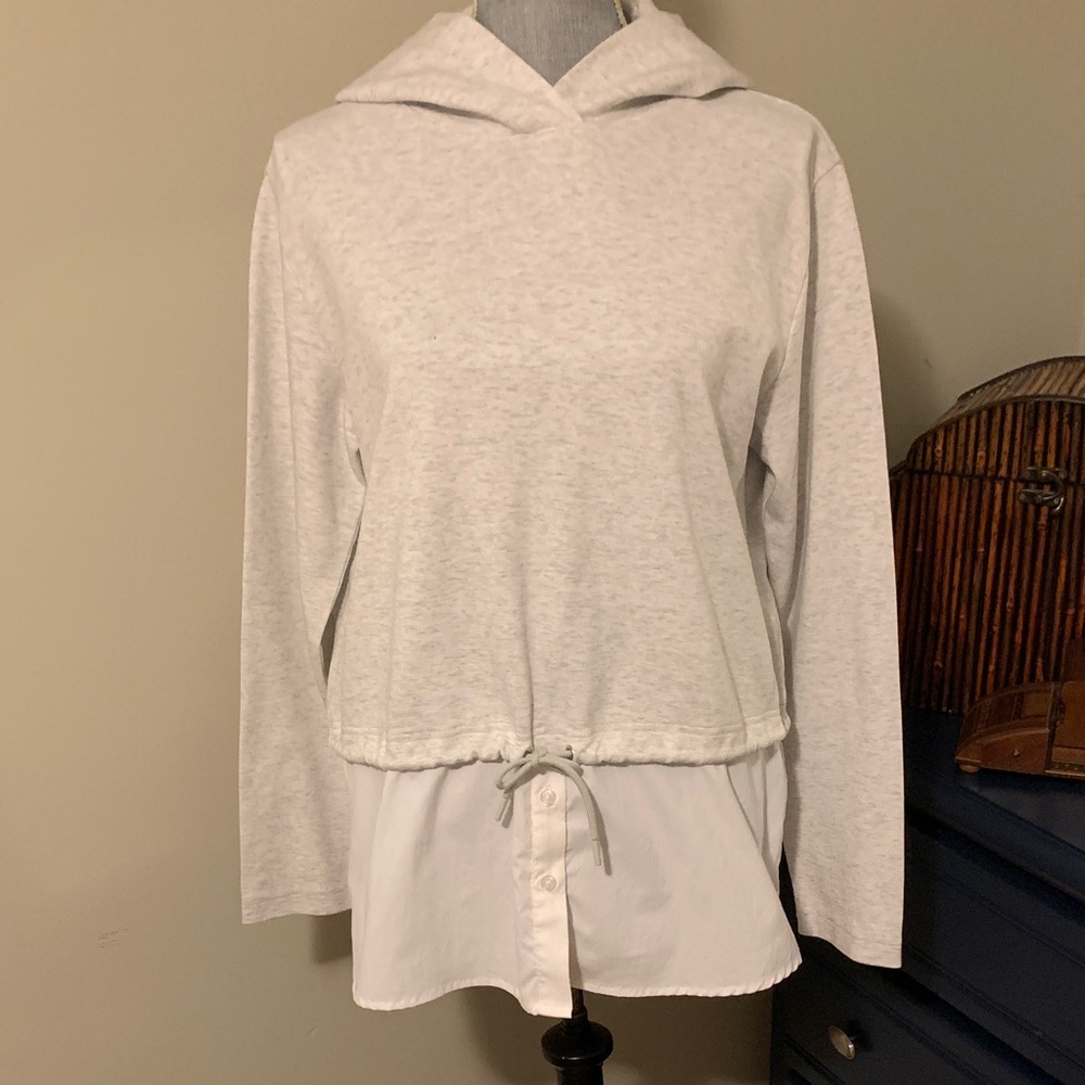 Athleta Gallery Hooded Layered Top - NWOT - Twofer